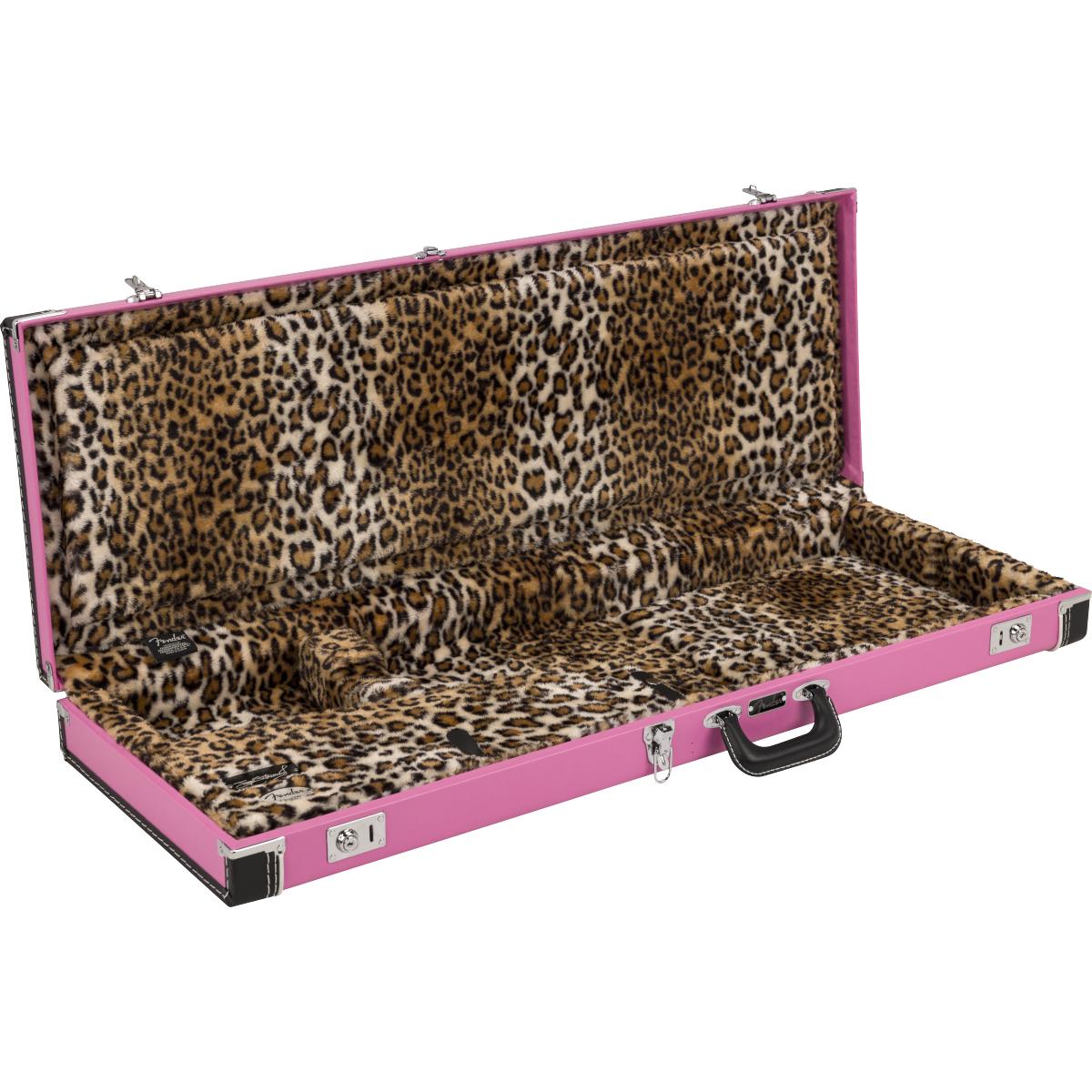 Fender Joe Strummer Stratocaster/Telecaster Guitar Case Pink Leopard - 0996106370