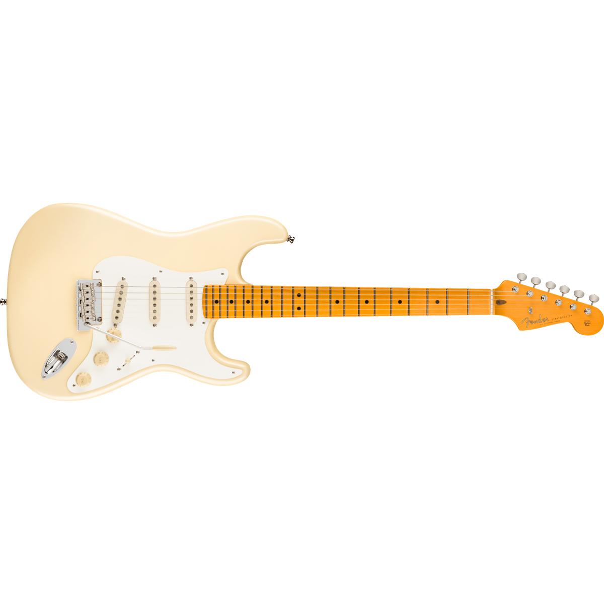 Fender Lincoln Brewster Signature Stratocaster Electric Guitar MN Olympic Pearl - 0116502723