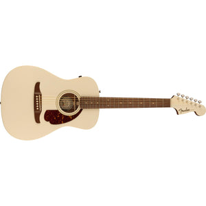 Fender Malibu Player Acoustic Guitar Olympic White w/ Tortoiseshell Pickguard - 0970722505