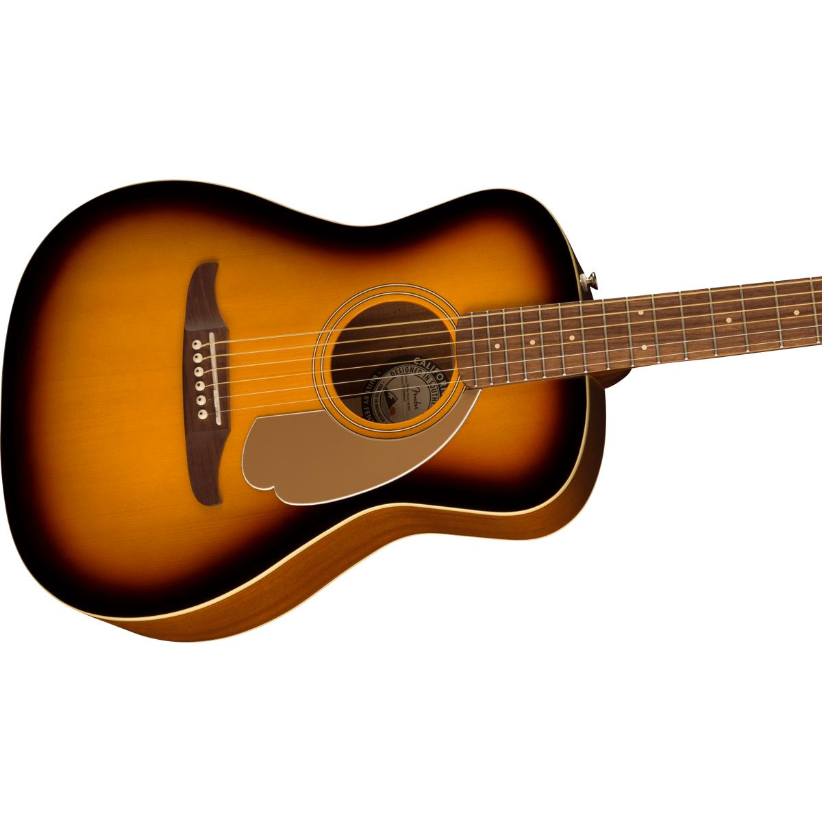 Fender Malibu Player Acoustic Guitar Sunburst w/ Gold Pickguard - 0970722503