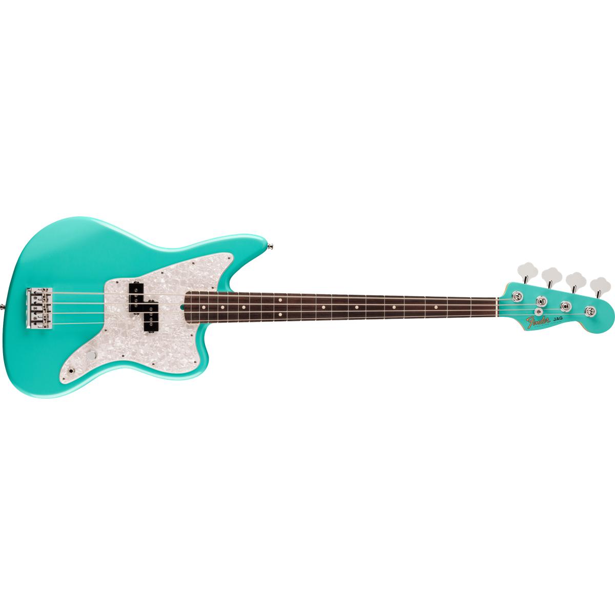 Fender Mark Hoppus Jaguar Bass Guitar RW Sea Foam Green - 0149310349