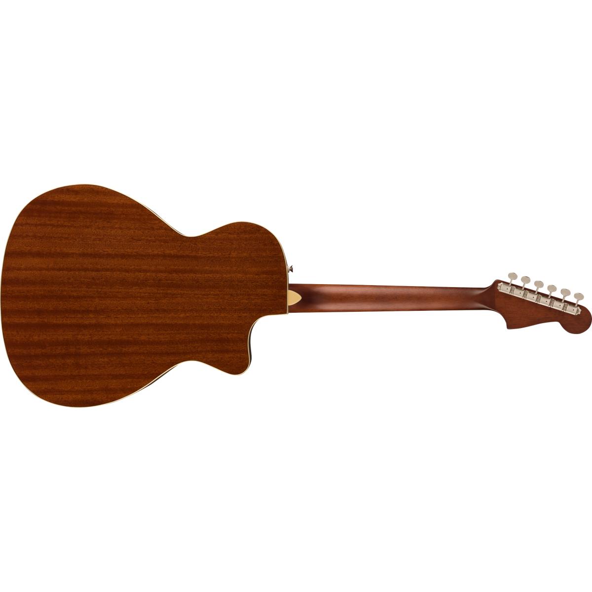 Fender Newporter Player Acoustic Guitar Left-Handed Natural w/ Gold Pickguard - 0970748521