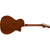 Fender Newporter Player Acoustic Guitar Left-Handed Natural w/ Gold Pickguard - 0970748521