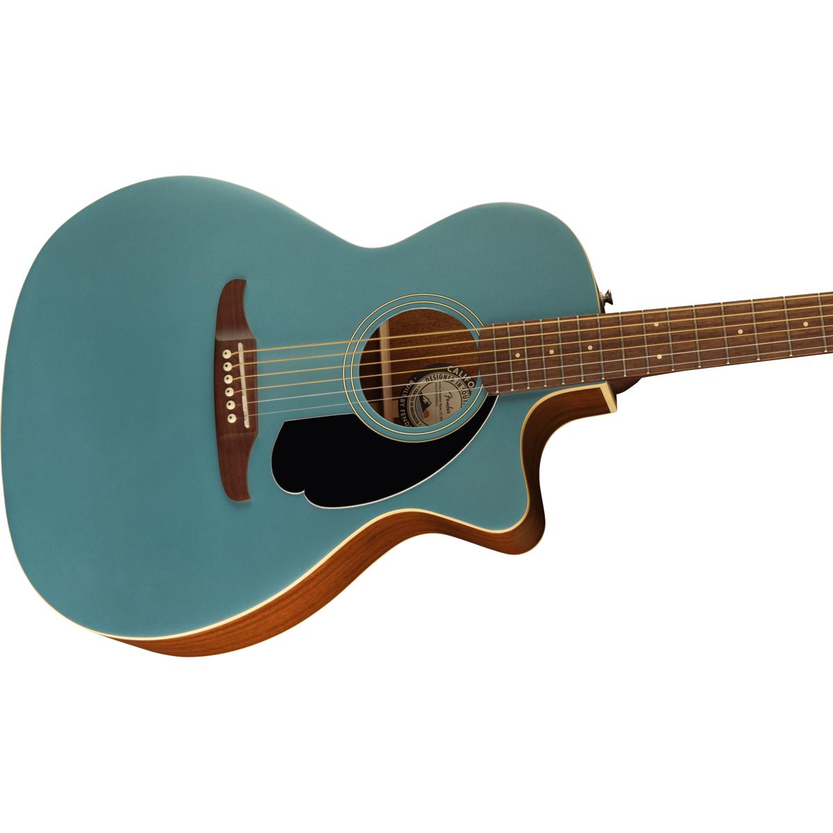 Fender Newporter Player Acoustic Guitar Tidepool w/ Black Pickguard - 0970743513