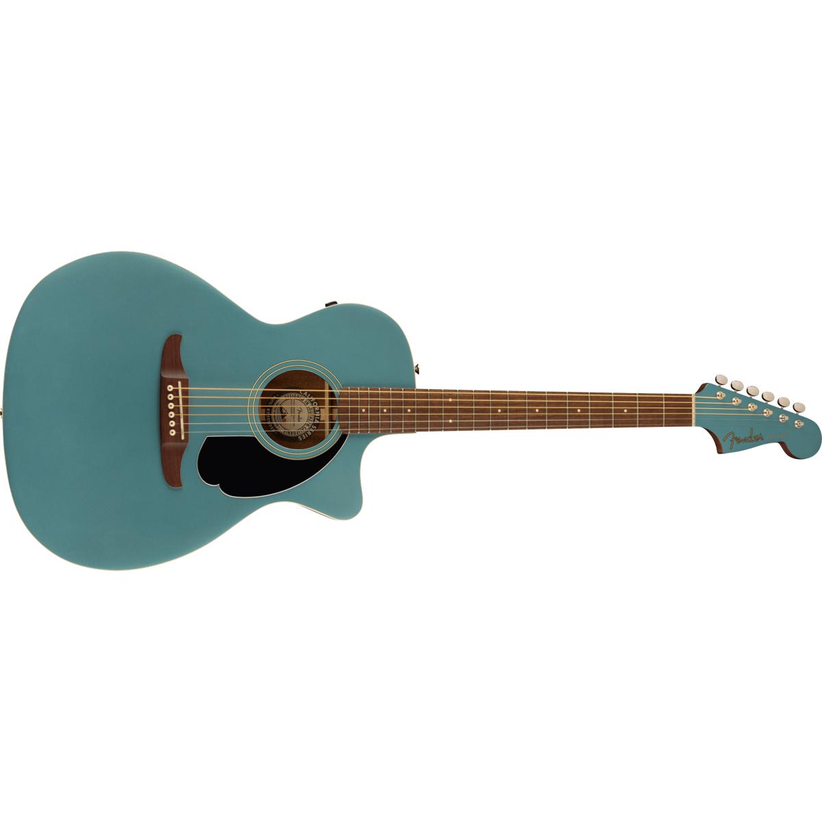 Fender Newporter Player Acoustic Guitar Tidepool w/ Black Pickguard - 0970743513