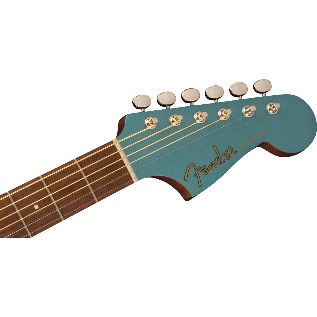 Fender Newporter Player Acoustic Guitar Tidepool w/ Black Pickguard - 0970743513