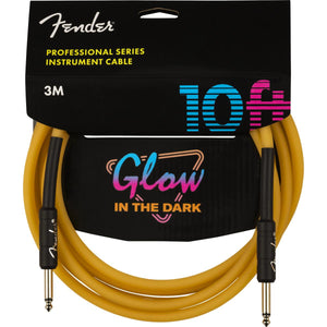 Fender Professional Glow in the Dark Guitar Cable Orange 3m (10ft) - 0990810113