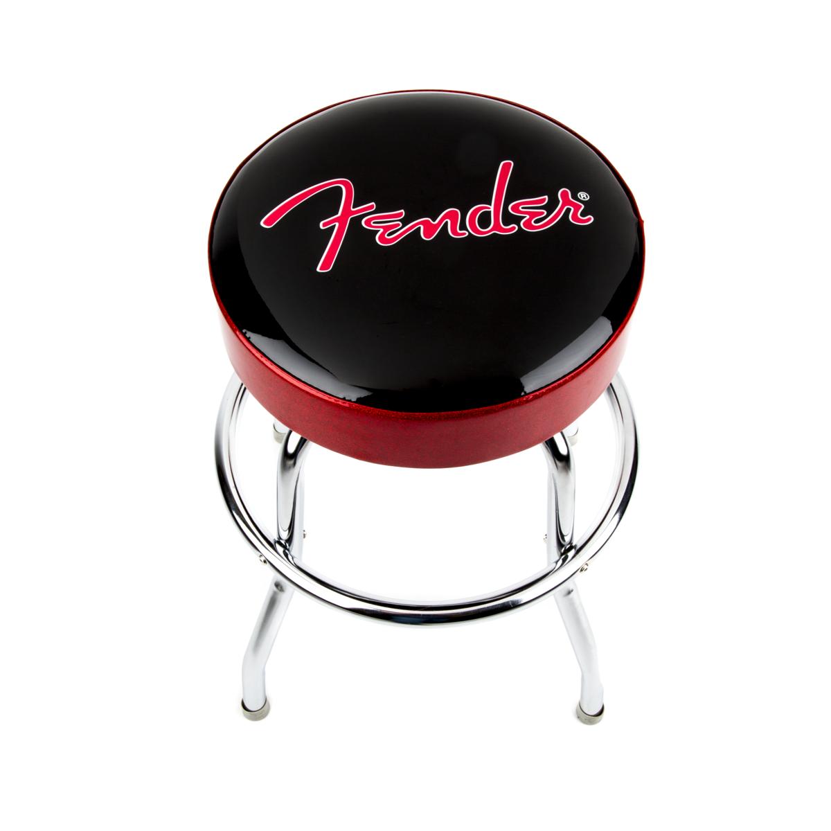 Fender Red Sparkle Logo Guitar Stool 24" Barstool - 9192022004