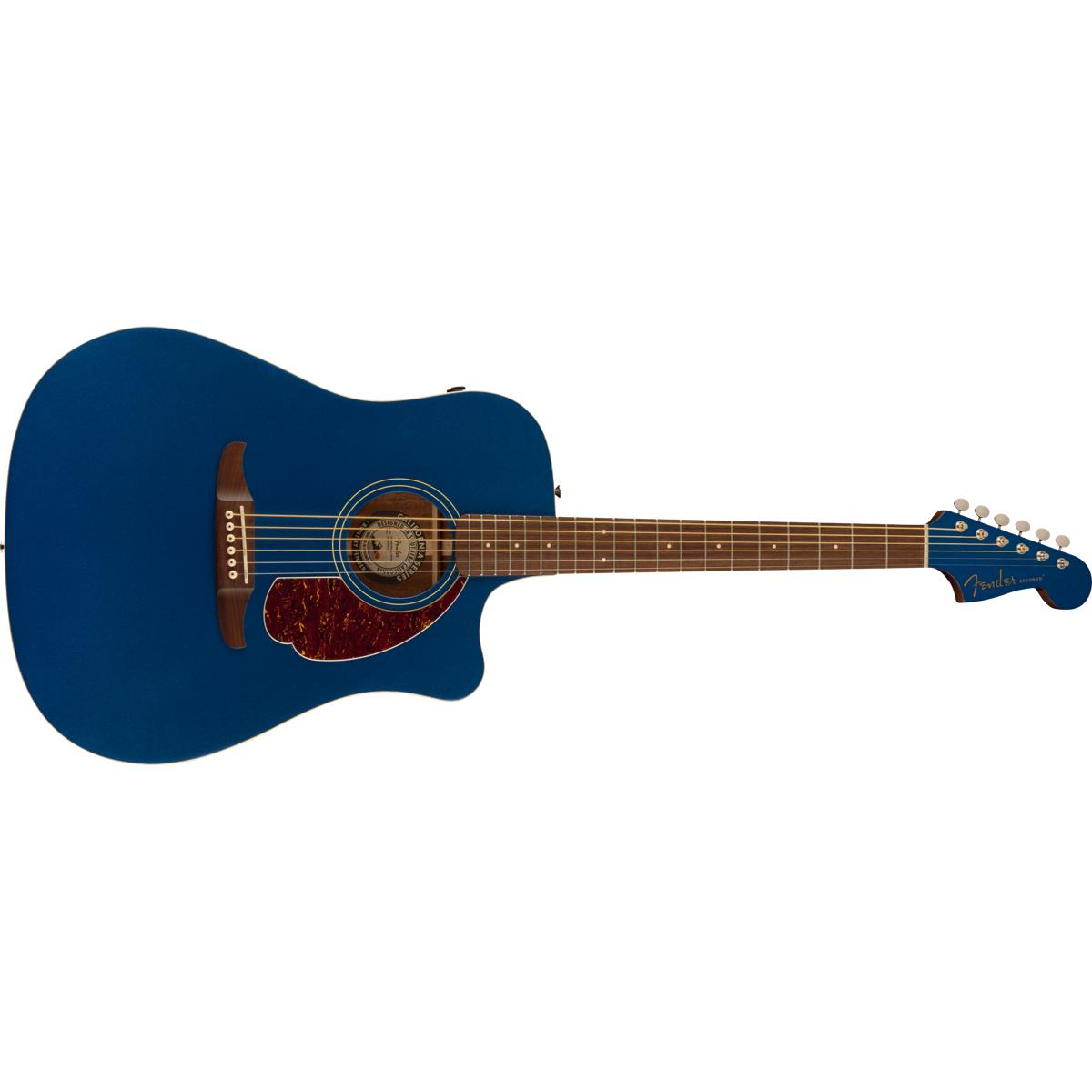 Fender Redondo Player Acoustic Guitar Lake Placid Blue w/ Tortoiseshell Pickguard - 0970713502