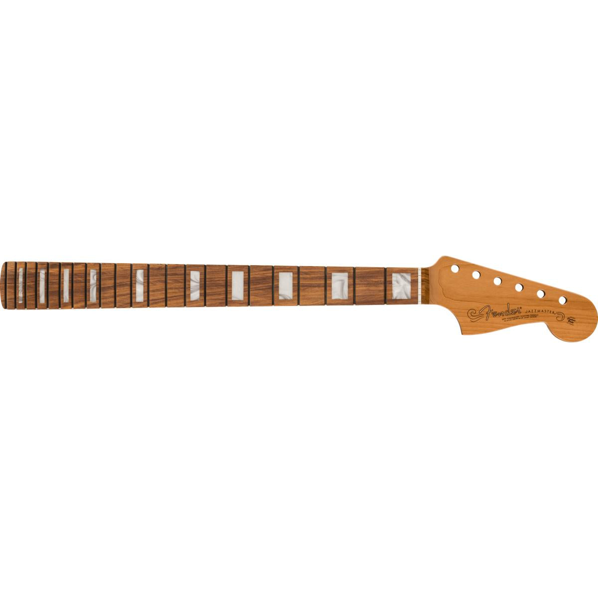 Fender Roasted Jazzmaster Neck, Block Inlays, 22 Medium Jumbo Frets, 9.5inch Radius, Pau Ferro Modern C Shape - 0992203920