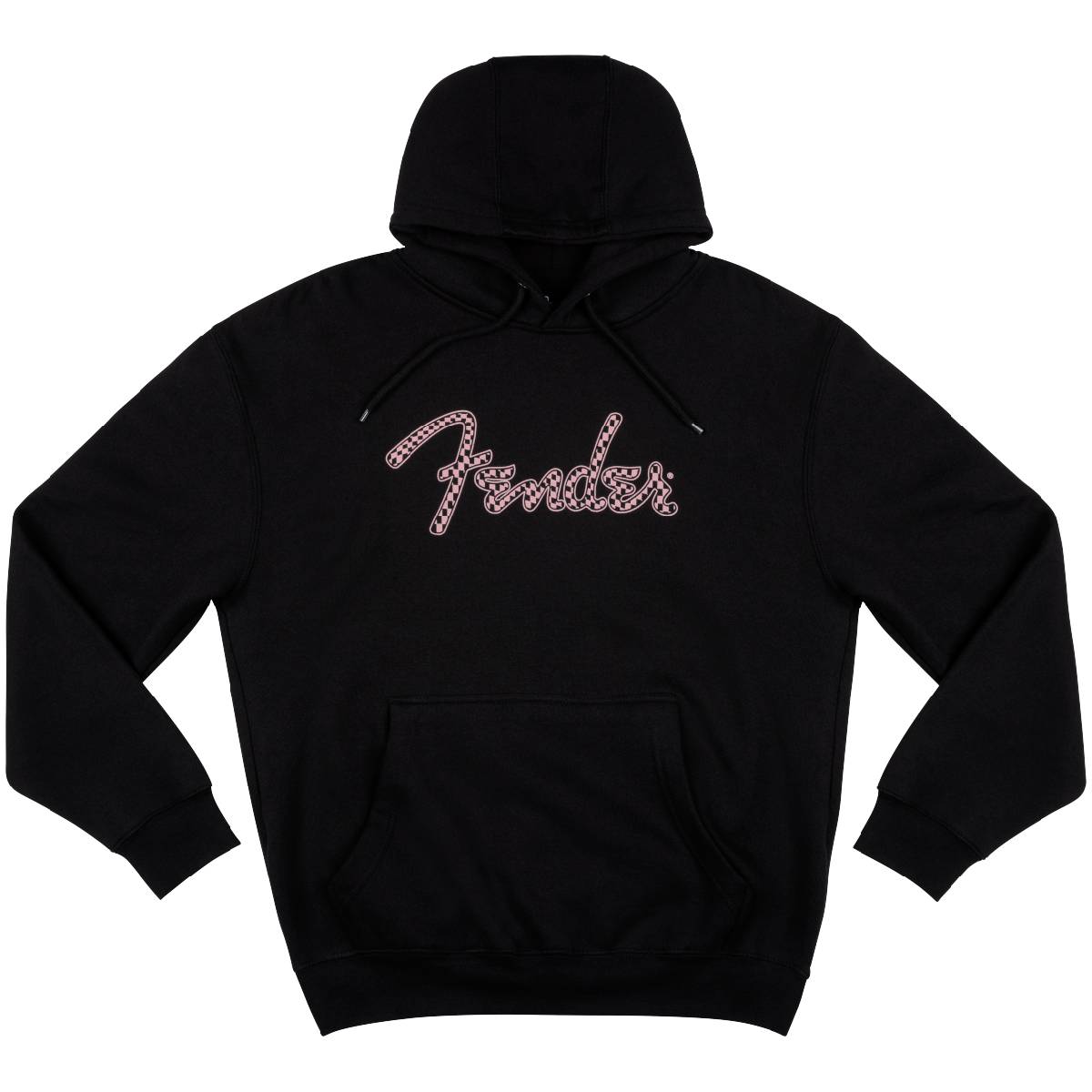Fender Spaghetti Logo Wavy Checker Hoodie Pink Checker Large L - 9192413506