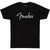 Fender Spaghetti Wavy Checker Logo T-Shirt Black S - 9192411306