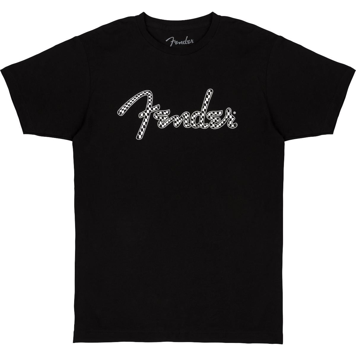 Fender Spaghetti Wavy Checker Logo T-Shirt Black L - 9192411506