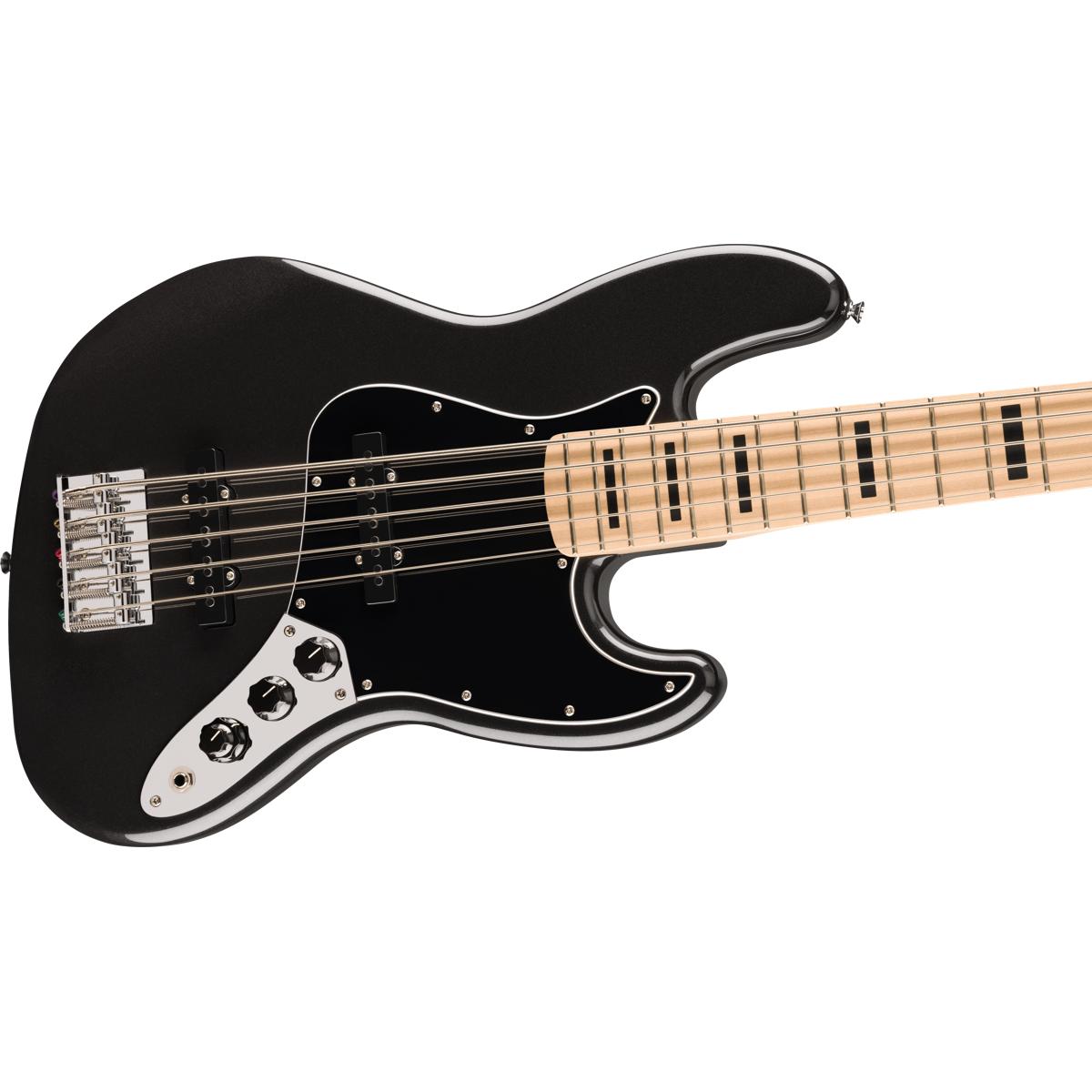 Fender Squier Affinity Active Jazz Bass V Guitar 5-String Black Metallic - 0378753565