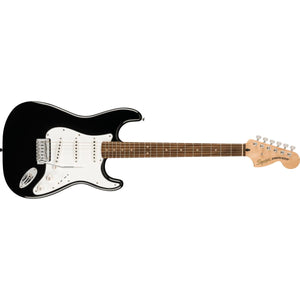 Fender Squier Affinity Series Stratocaster Guitar Pack Black w/ Mustang Micro & Headphones - 0372873106