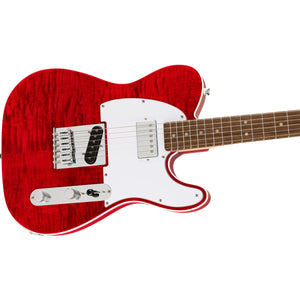 Fender Squier Affinity Telecaster FMT SH Electric Guitar Crimson Red Transparent - 0378280538