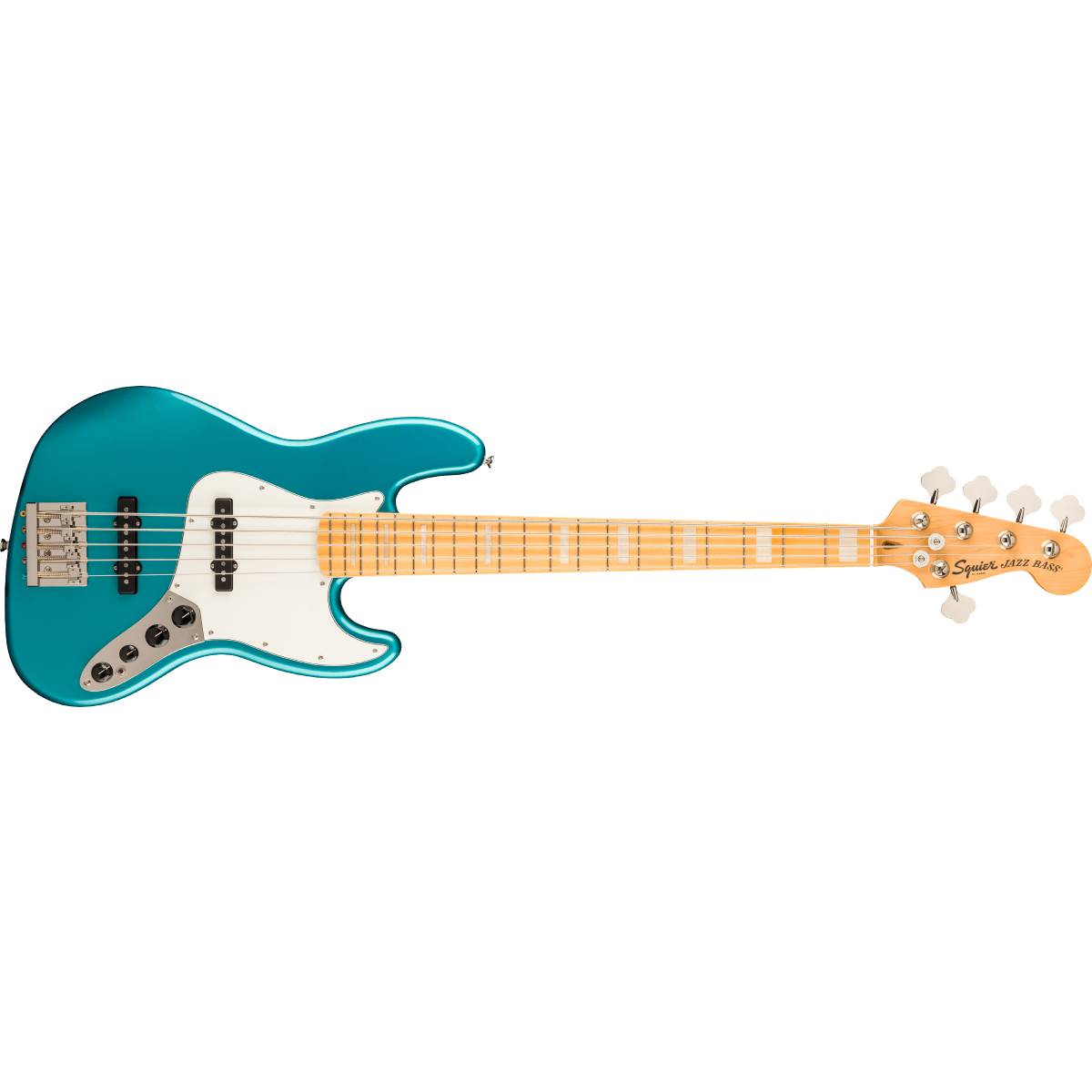 Fender Squier Classic Vibe Active 70s Jazz Bass V Guitar 5-String Ocean Turquoise - 0374553508