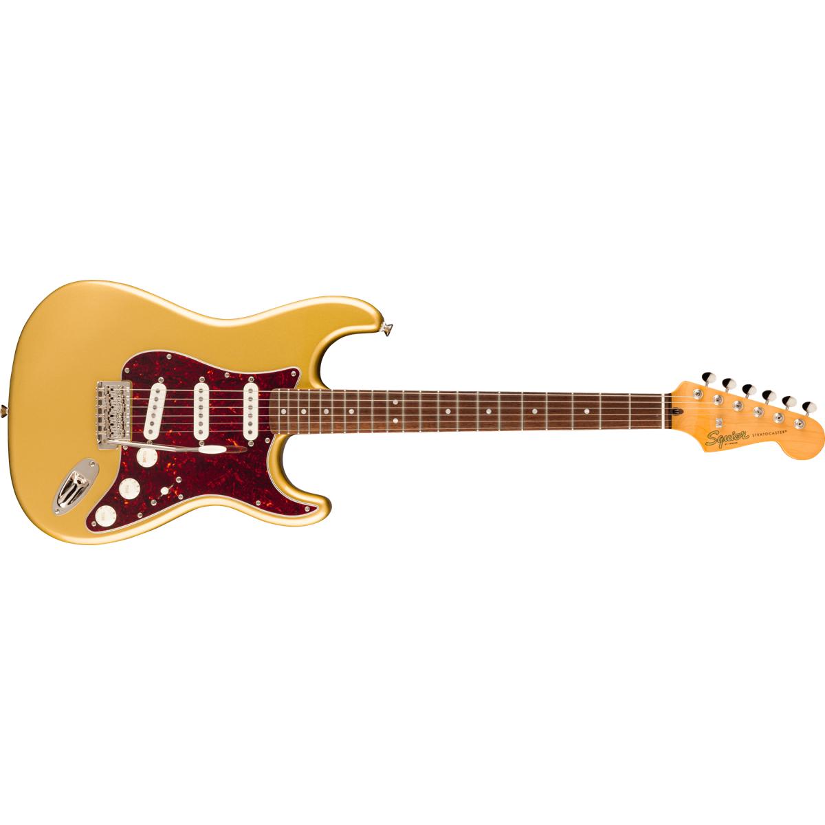 Fender Squier FSR Classic Vibe 60s Stratocaster Electric Guitar Aztec Gold w/ Tortoiseshell Pickguard - 0374012578