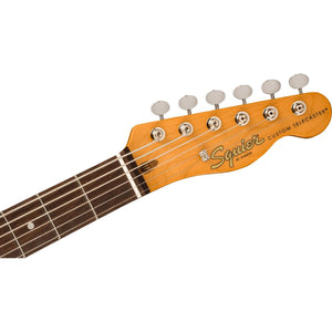 Fender Squier FSR Classic Vibe Baritone Custom Telecaster Electric Guitar Purple Sparkle w/ Parchment Pickguard - 0374042514
