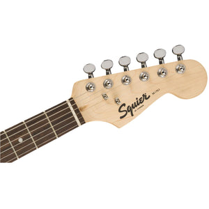 Fender Squier FSR Mini Stratocaster Electric Guitar Competition Orange w/ White Pickguard - 0370121596