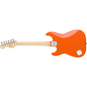 Fender Squier FSR Mini Stratocaster Electric Guitar Competition Orange w/ White Pickguard - 0370121596