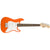 Fender Squier FSR Mini Stratocaster Electric Guitar Competition Orange w/ White Pickguard - 0370121596