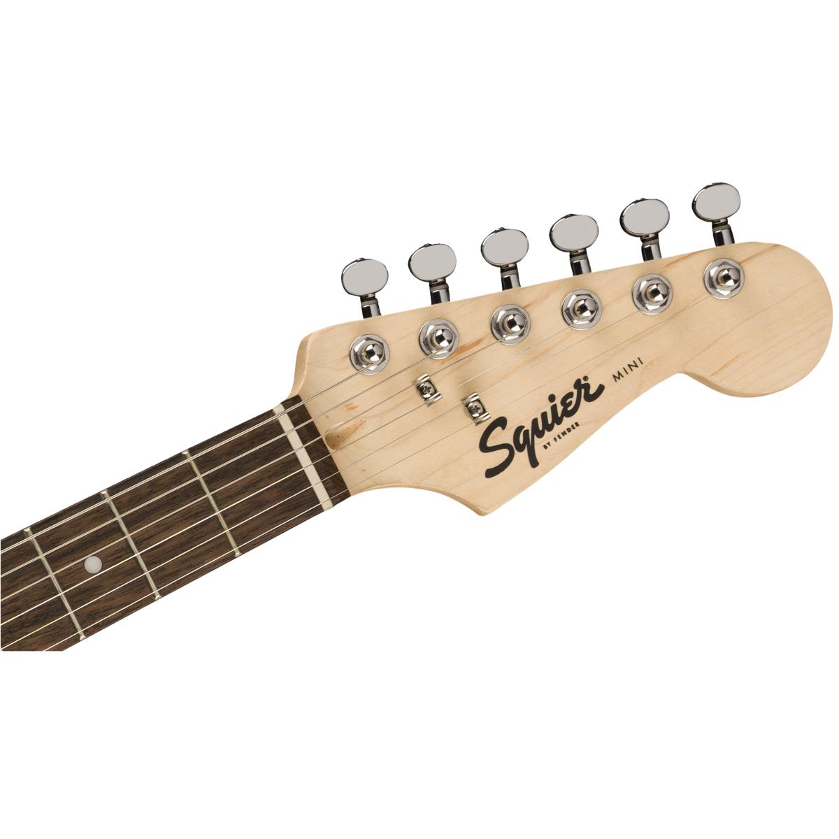 Fender Squier FSR Mini Stratocaster Electric Guitar Surf Green w/ White Pickguard - 0370121557