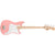 Fender Squier FSR Squier Sonic Bronco Bass Guitar Shell Pink w/ White Pickguard - 0373802556