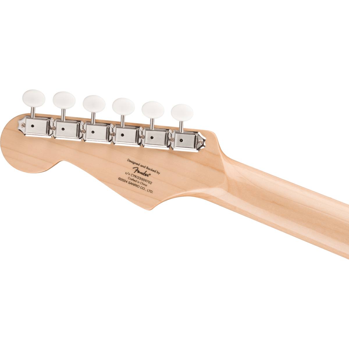 Fender Squier Limited Edition Hello Kitty Stratocaster Electric Guitar MN White - 0379102980