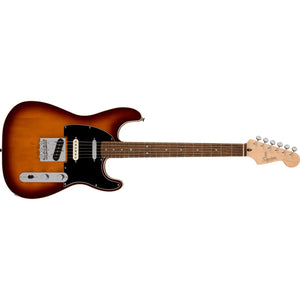 Fender Squier Paranormal Custom Nashville Stratocaster Electric Guitar Chocolate 2-Color Sunburst w/ Black Pickguard - 0377042516