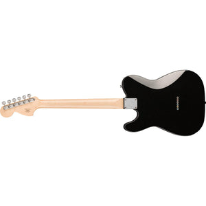 Fender Squier Paranormal Esquire Deluxe Electric Guitar Metallic Black w/ Black Pickguard - 0377045565