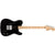 Fender Squier Paranormal Esquire Deluxe Electric Guitar Metallic Black w/ Black Pickguard - 0377045565