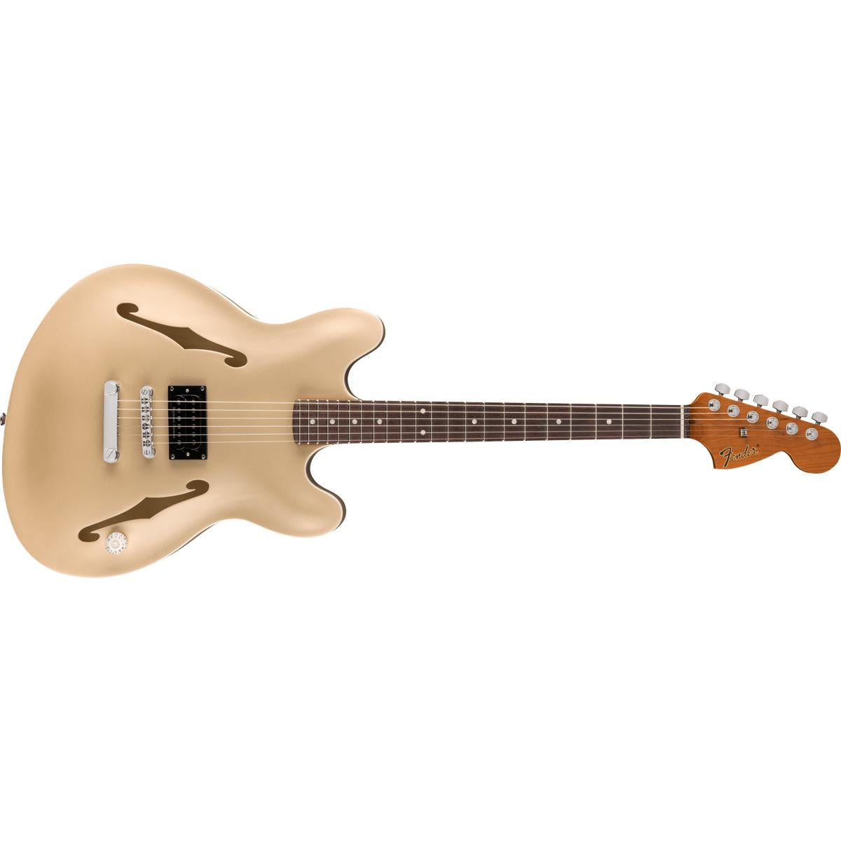 Fender Tom DeLonge Starcaster Electric Guitar RW Satin Shoreline Gold - 0262360544