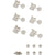 Fender Vintage-Style Stratocaster/Telecaster Tuning Machines Nickel (6 Pack) - 0047912049
