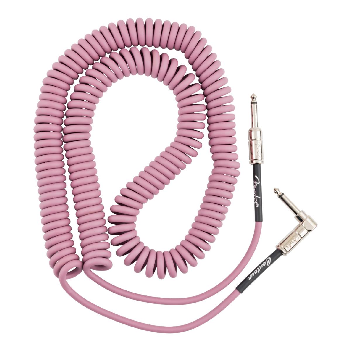 Fender Contour Series Instrument Cable 9m (30ft) Coiled Guitar Lead Burgundy Mist - 0990573066
