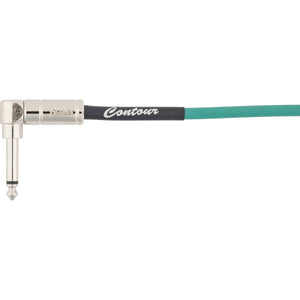 Fender Contour Series Instrument Cable 9m (30ft) Coiled Guitar Lead Sherwood Green - 0990573046