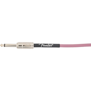 Fender Contour Series Instrument Cable 9m (30ft) Coiled Guitar Lead Burgundy Mist - 0990573066