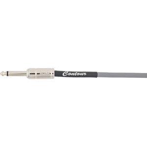 Fender Contour Series Instrument Cable 9m (30ft) Coiled Guitar Lead Inca Silver - 0990573024