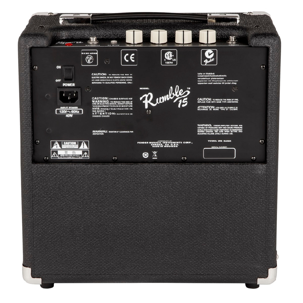 Fender Rumble 15 V3 Bass Guitar Amplifier 1x8Inch 15W Combo Amp - 2370103900