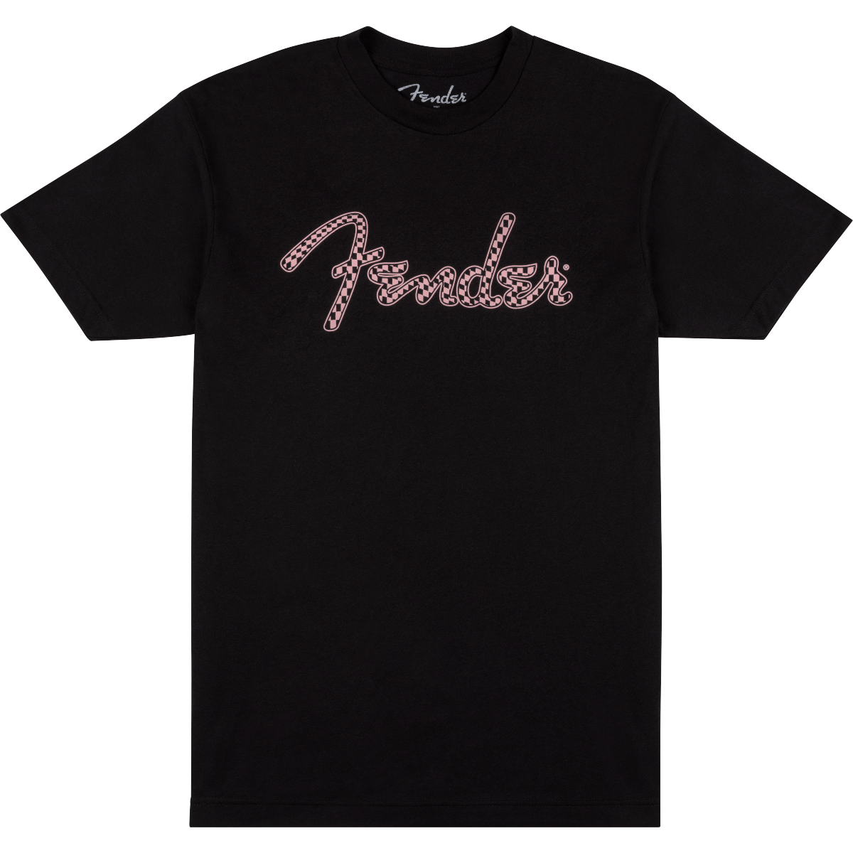 Fender Spaghetti Logo Wavy Checker Tee Pink Checker 2X-Large XXL - 9192412806