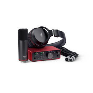 Focusrite Scarlett Solo Studio USB Audio Interface (Generation 4) 2-in/2-out w/ Mic & Headphones