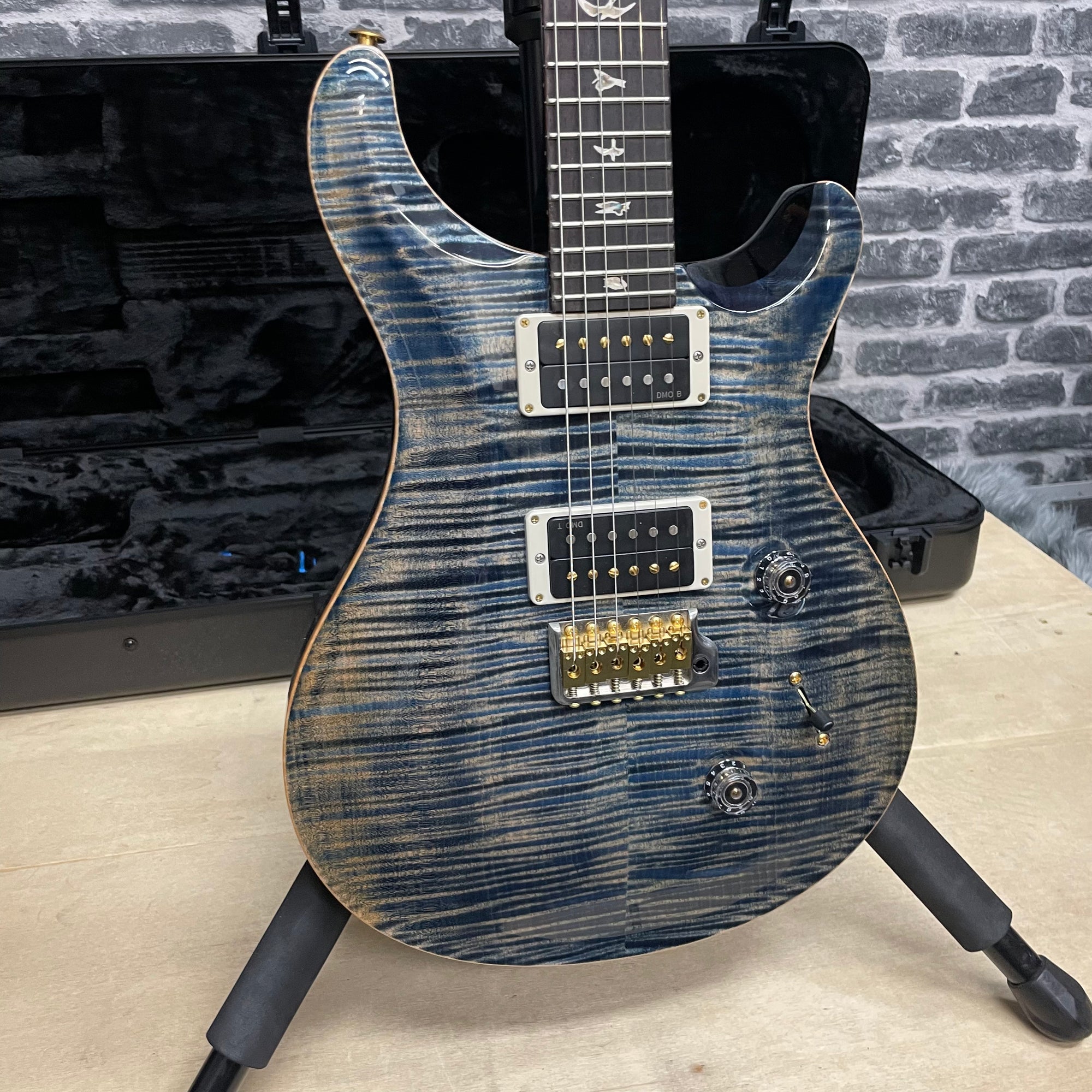 PRS Paul Reed Smith Core Custom 24 Electric Guitar Faded Whale Blue - Pattern Thin Neck 10 Top
