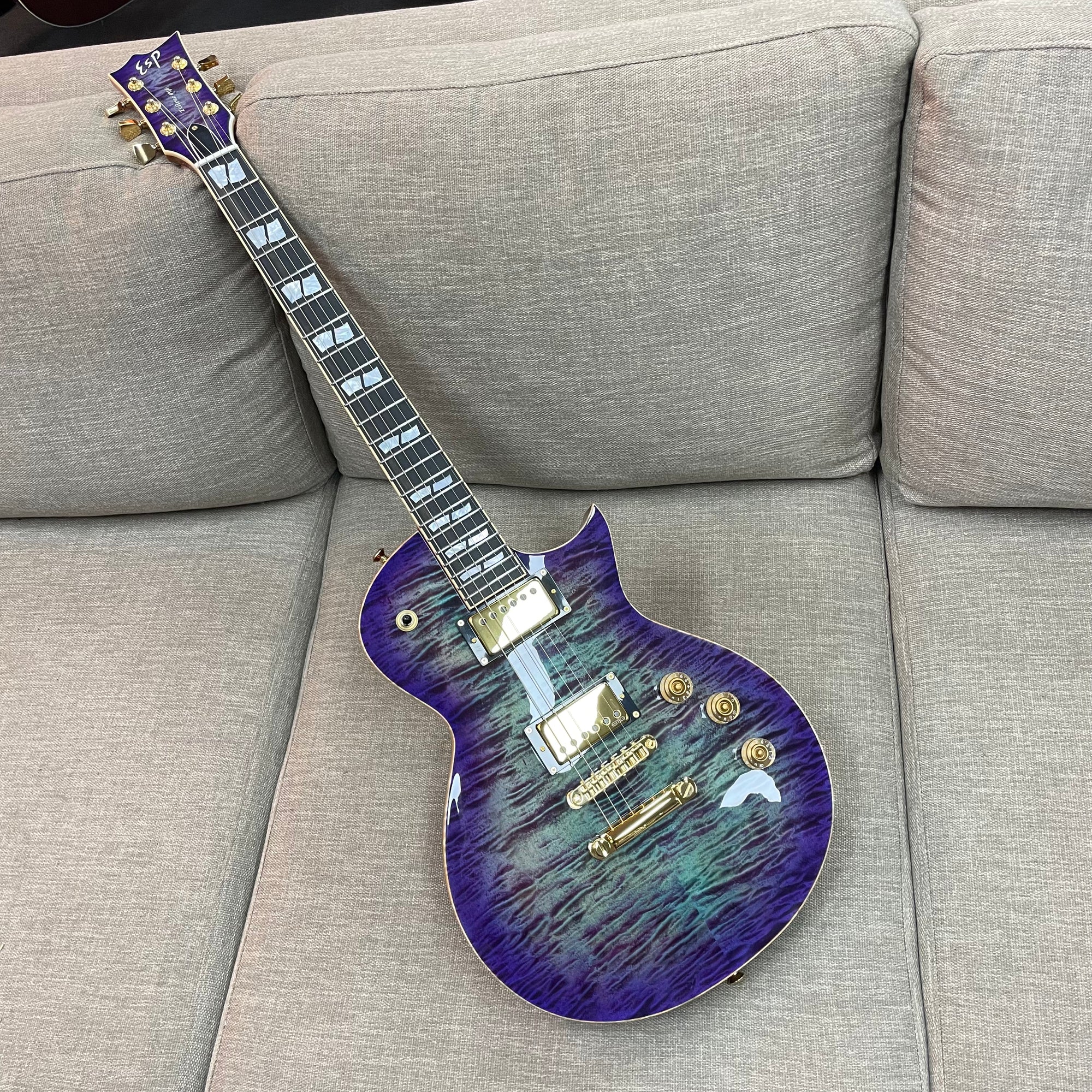 ESP USA Eclipse Electric Guitar Quilted Maple Purple Haze w/ EMGs