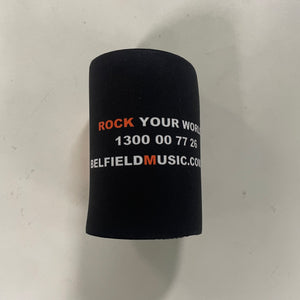 BM Can Cooler / Stubby Holder Black w/ Belfield Music Logo
