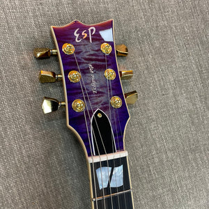 ESP USA Eclipse Electric Guitar Quilted Maple Purple Haze w/ EMGs