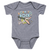 Gibson Born To Rock Baby Onesie Gray 0/3M - GA-BABY-BTR-3M