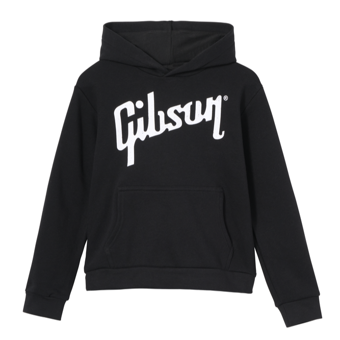 Gibson Kids Logo Pullover Hoodie Black XL - GA-KIDS-HD-LOGO-XL
