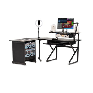 Gator Frameworks GFW-DESK-SET Content Creator Furniture Desk Set Black