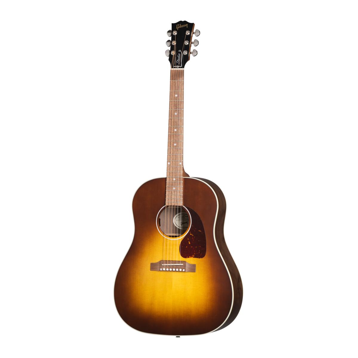 Gibson J-45 Studio Walnut Acoustic Guitar Satin Walnut Burst w/ Pickup & Hardcase