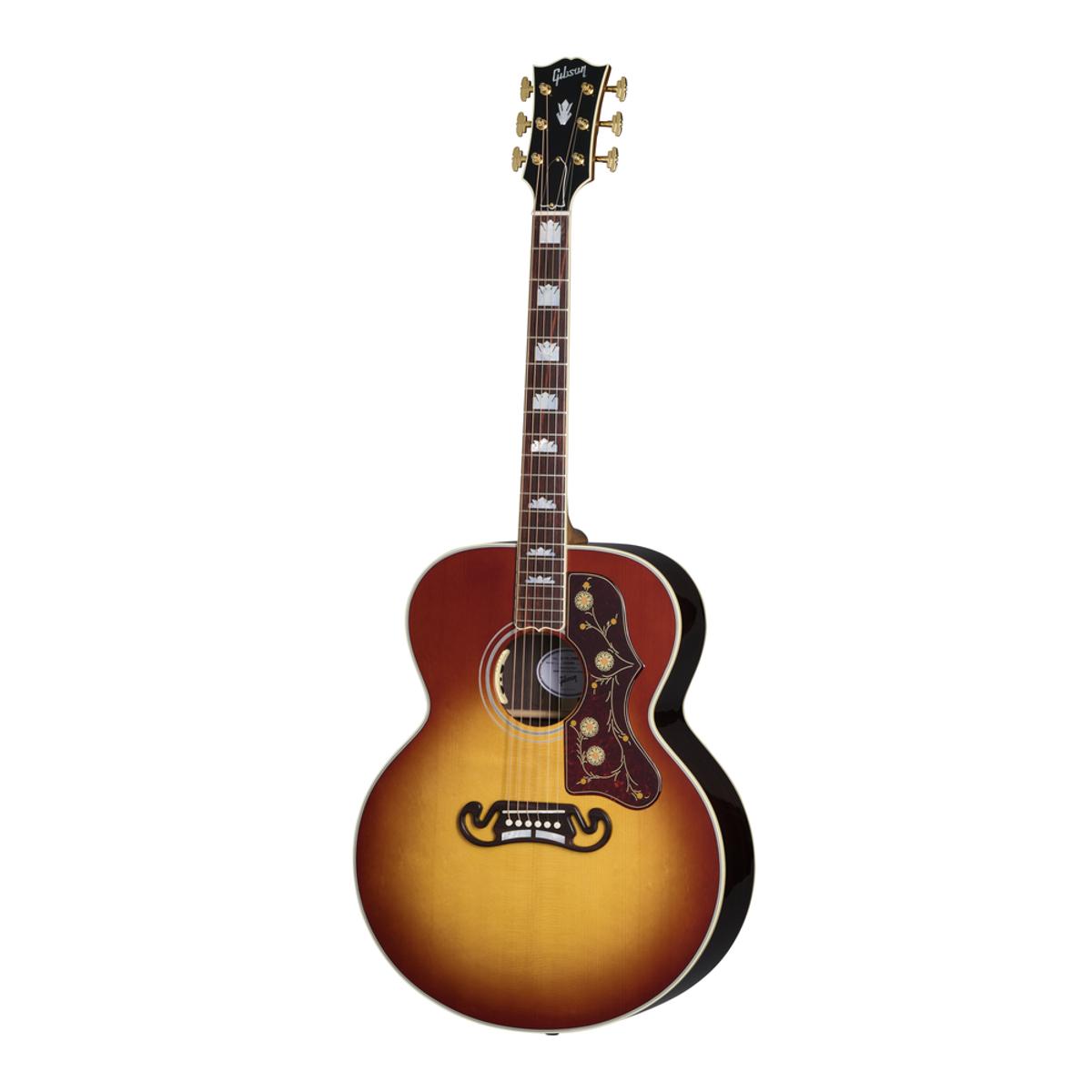 Gibson SJ-200 Standard Rosewood Acoustic Guitar Rosewood Burst w/ Pickup & Hardcase